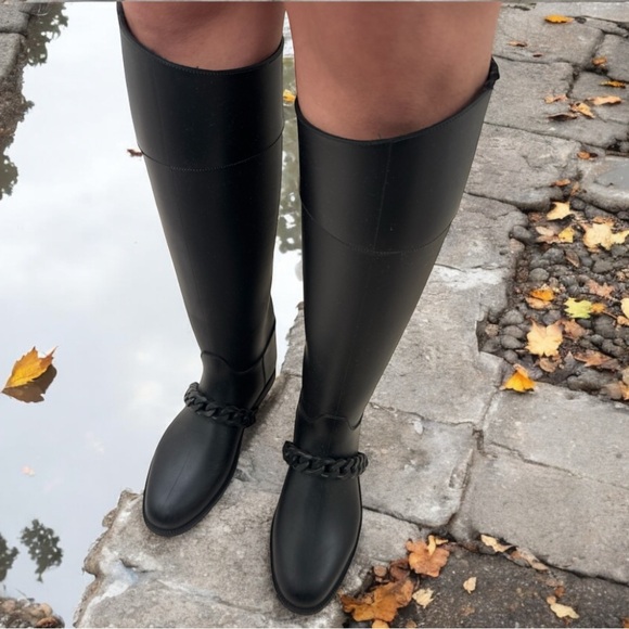 Women's Givenchy Botte Pluie Rain Boots – Great Condition SIZE 38 - Picture 1 of 7